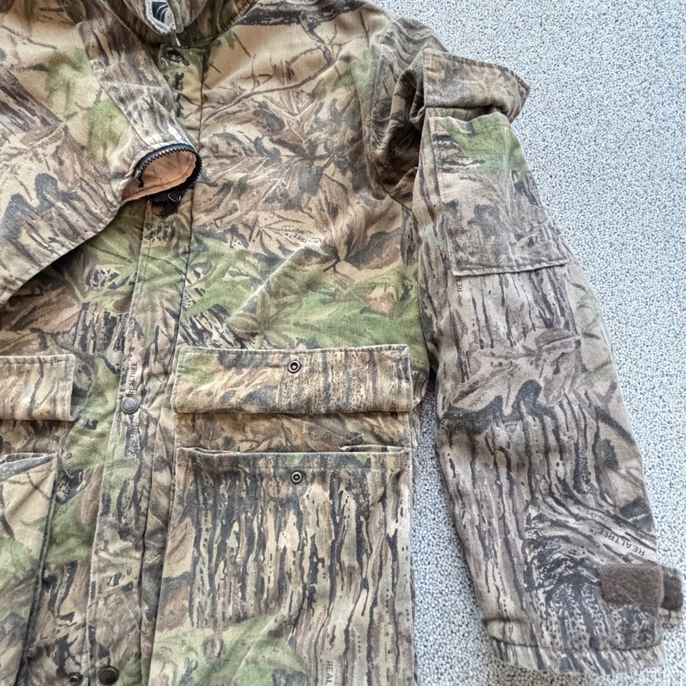 10X Realtree Camo Jacket Mens M Made in USA Insulated Hunting Outdoor Coat Hood - Picture 2 of 16